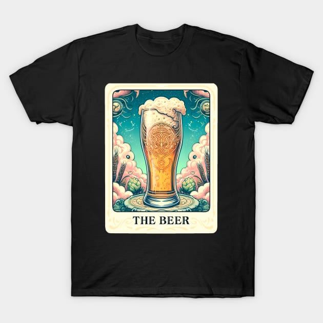 Funny Tarot Card Parody  The Beer Beer Lovers T-Shirt by FloraLi